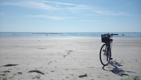 Blogz, Vélo à la plage (Tamarin)