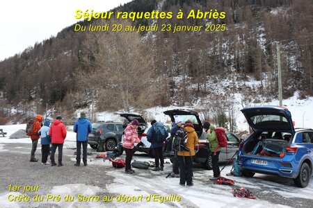 Séjour raquettes à Abriès (1er jour), Séjour raquettes à Abriès 001